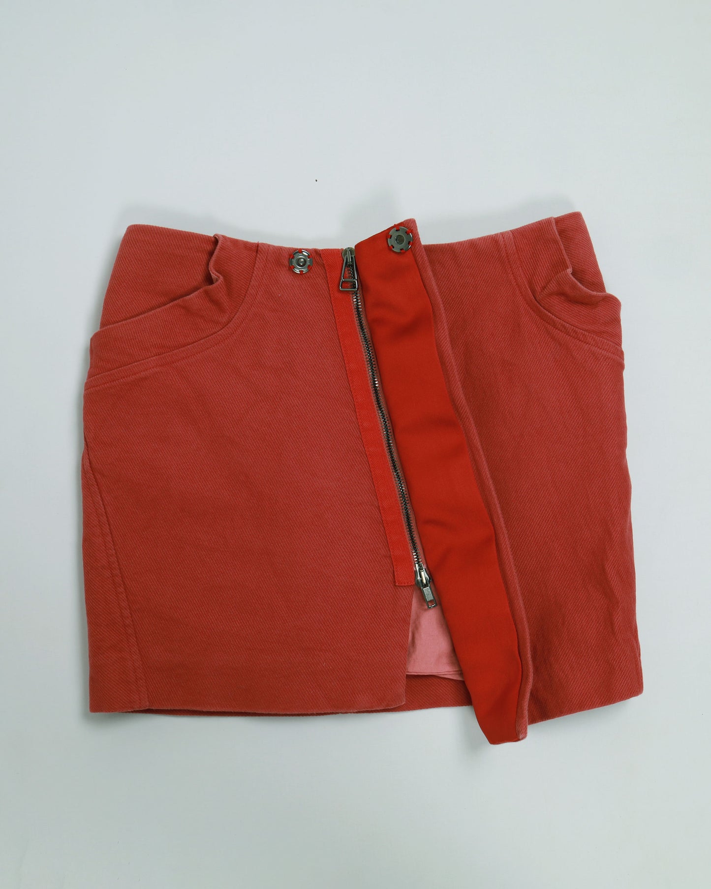 See by Chloé Asymmetric Skirt in Pink Salmon Size 40