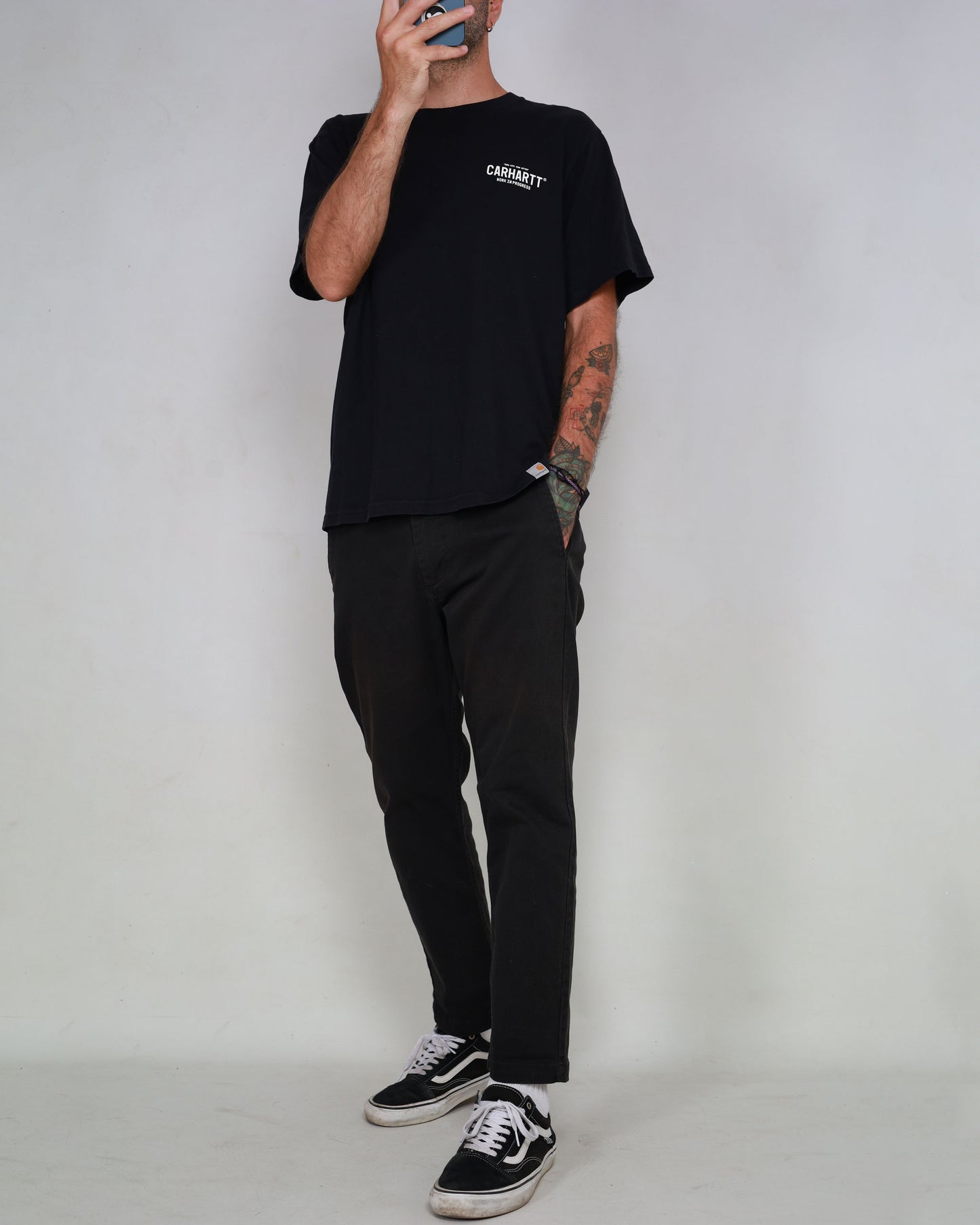 Obey tapered straggler trousers