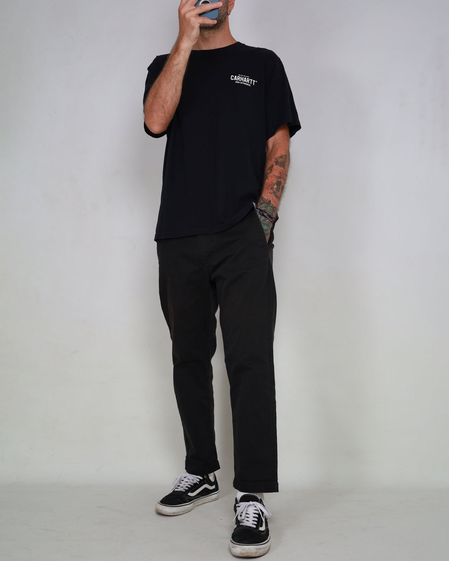 Obey tapered straggler trousers