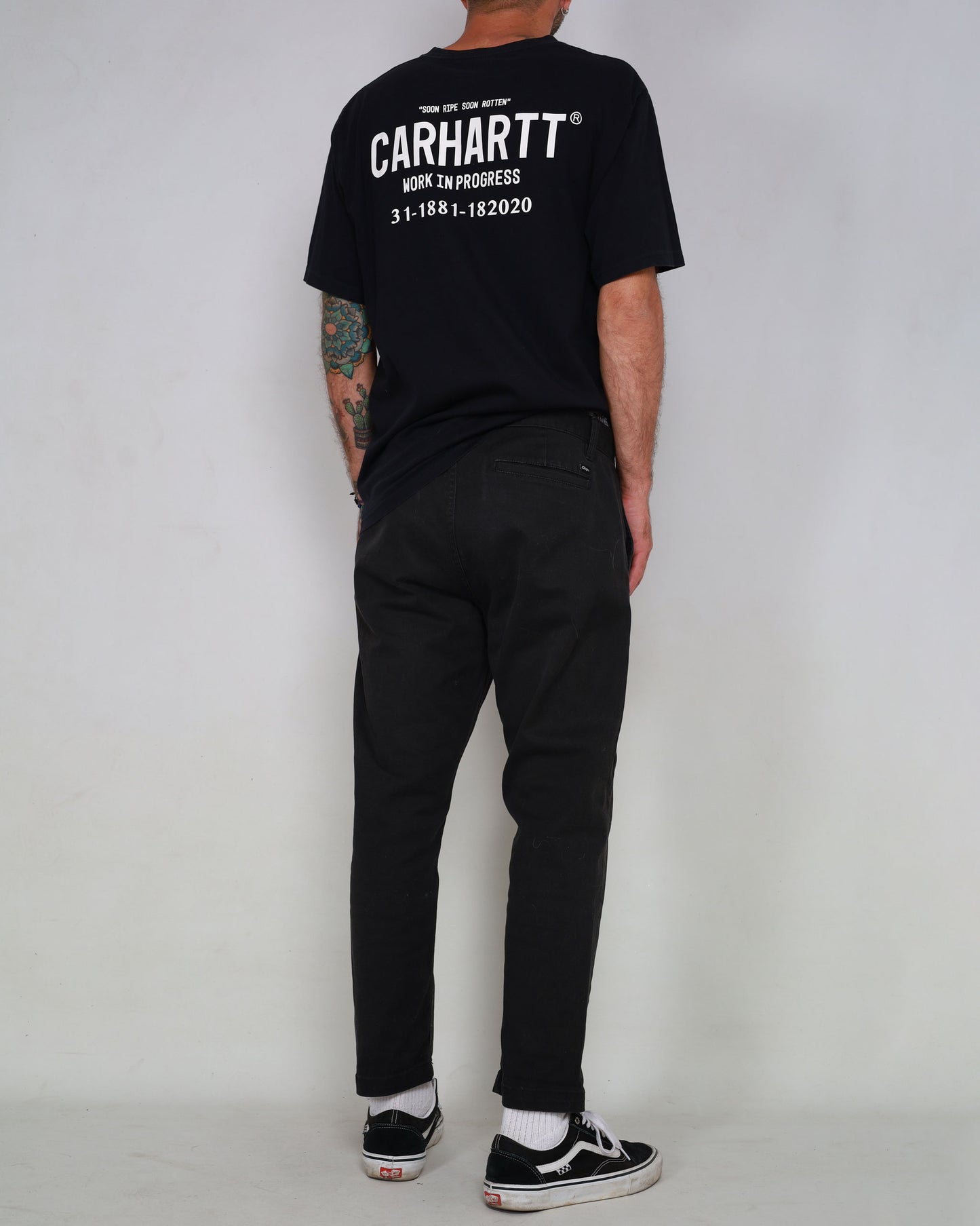 Obey tapered straggler trousers