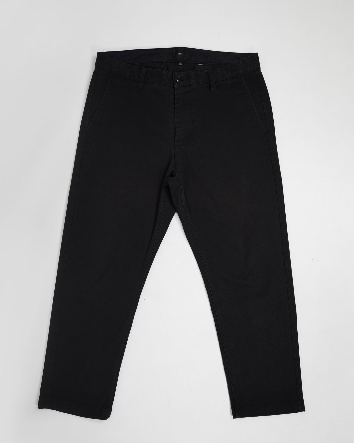 Obey tapered straggler trousers