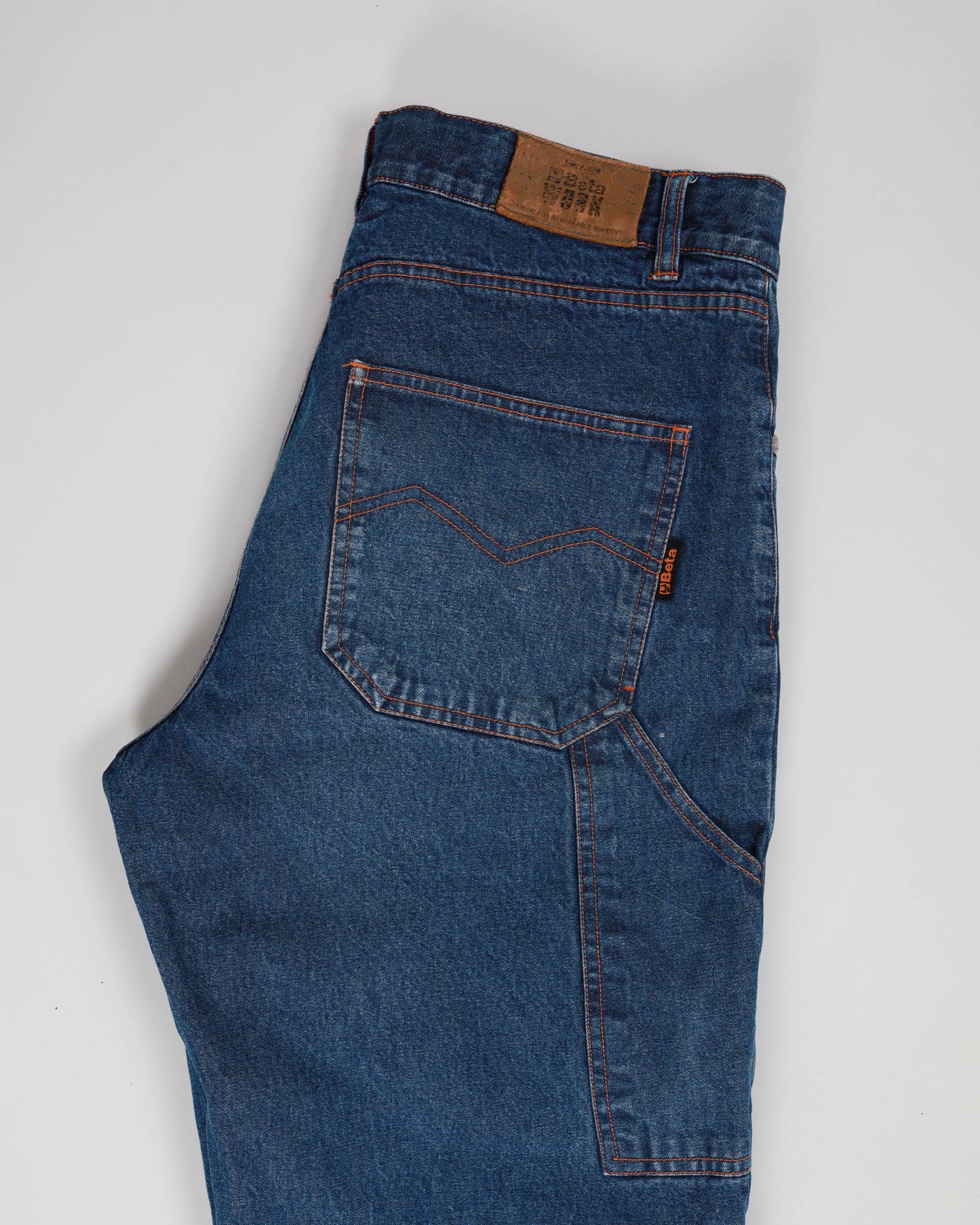 Beta Tools Workwear Padded Denim Jeans in Blue 48