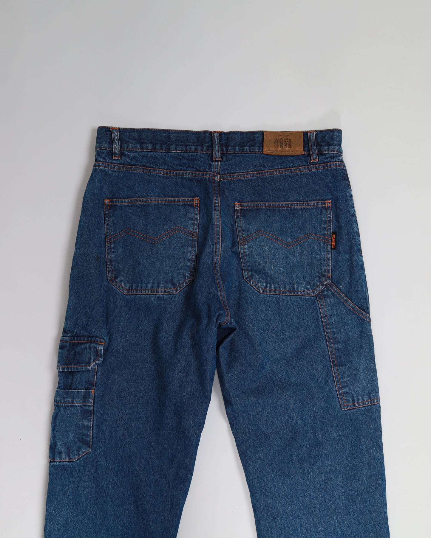 Beta Tools Workwear Padded Denim Jeans in Blue 48