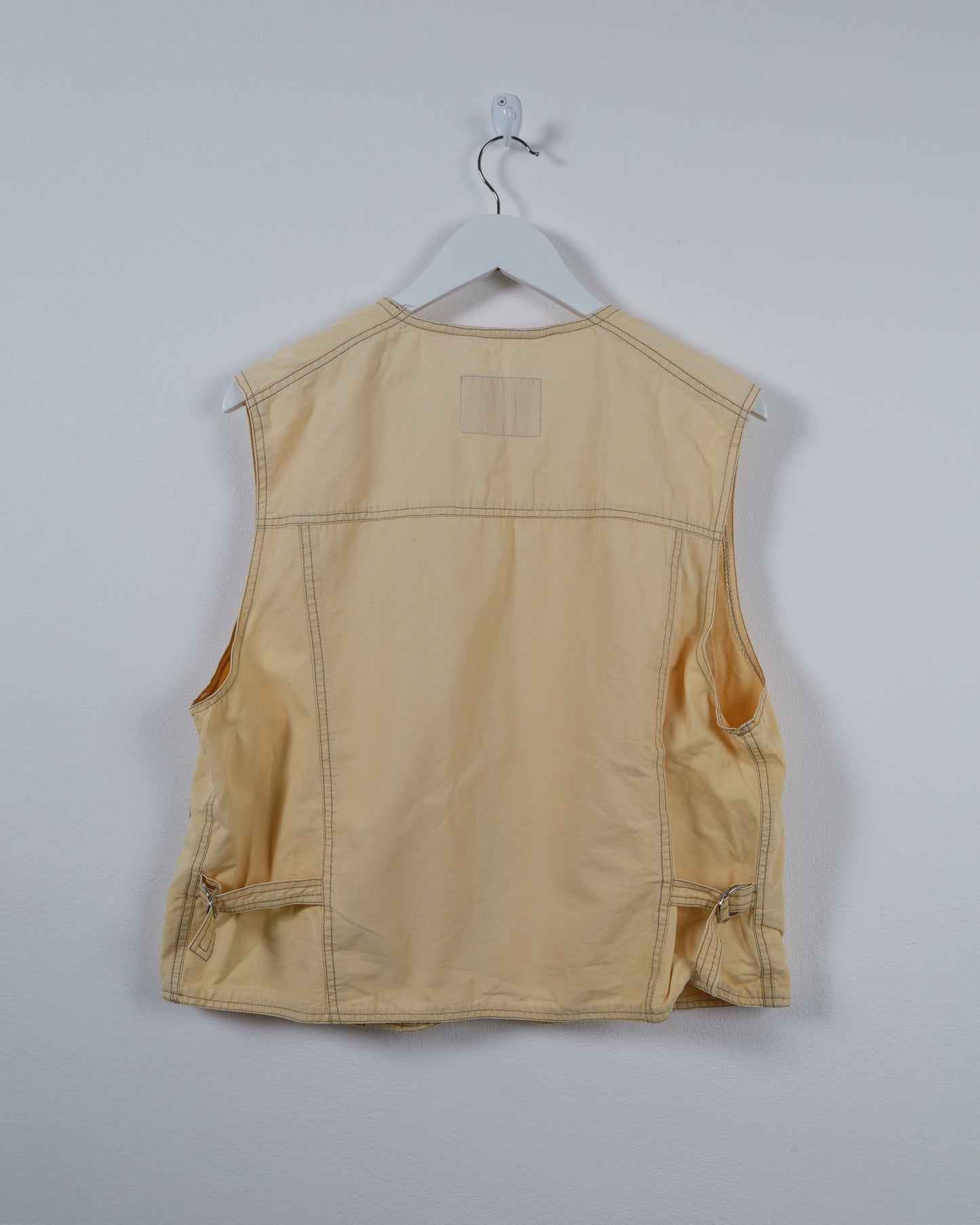 Egemony Zipped Fisherman Vest in Yellow L