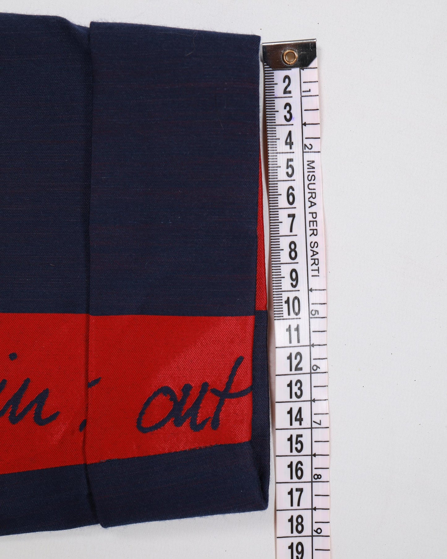 Vivienne Westwood Tapered Fit Slogan Dave Trousers Navy/Red 42