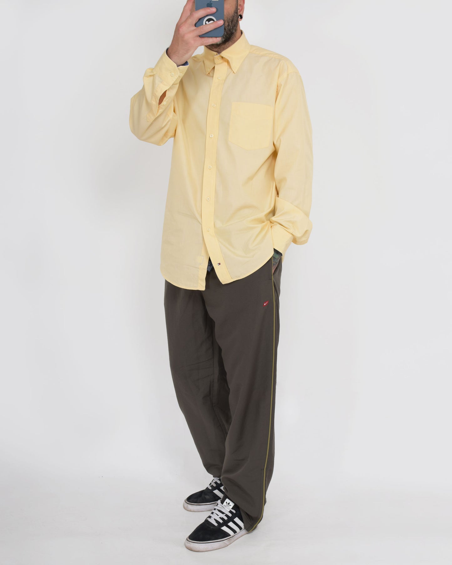 Tommy Hilfiger Long Sleeve Plain Shirt Yellow M