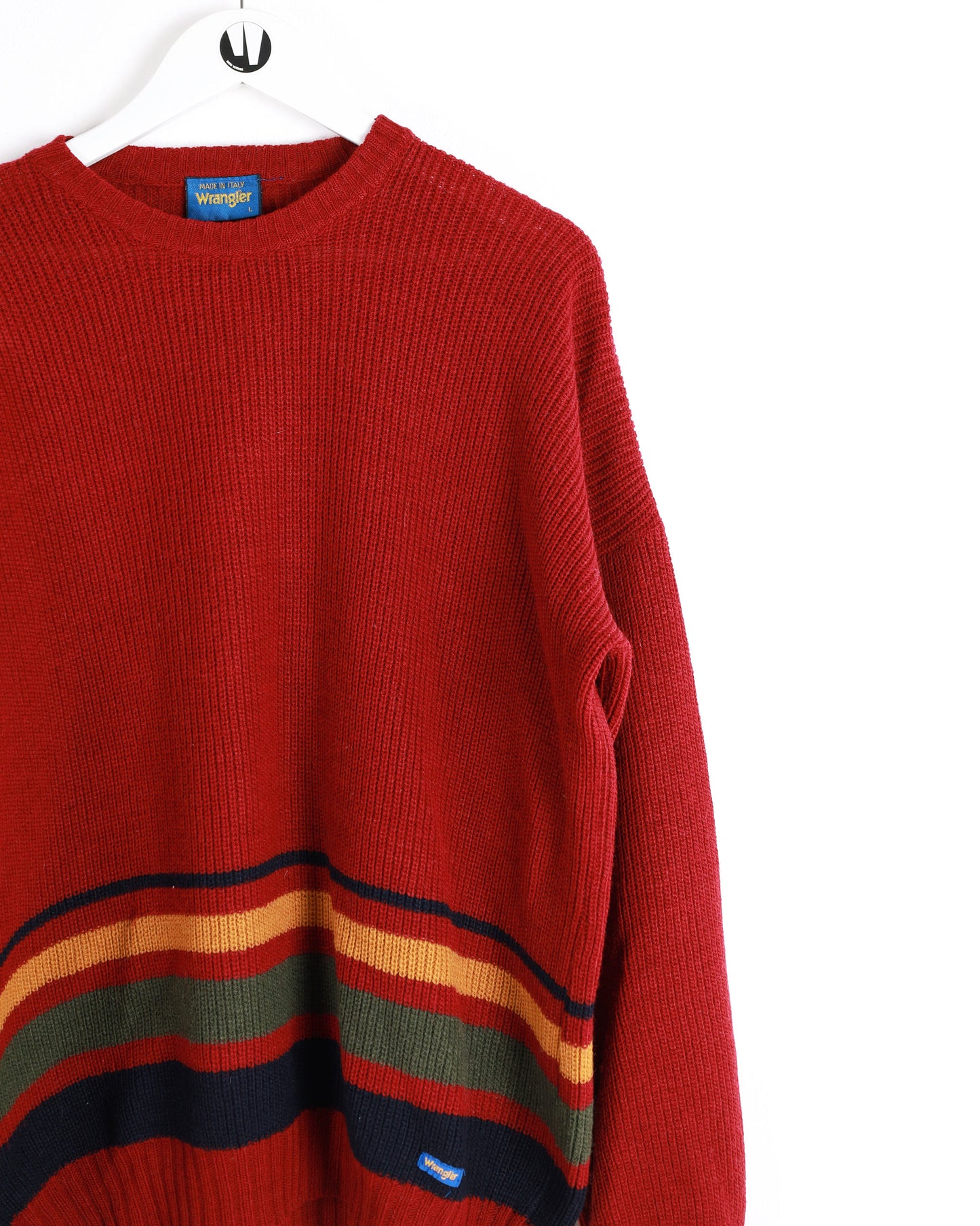 Maglione Wrangler in lana lavorato a maglia Rosso