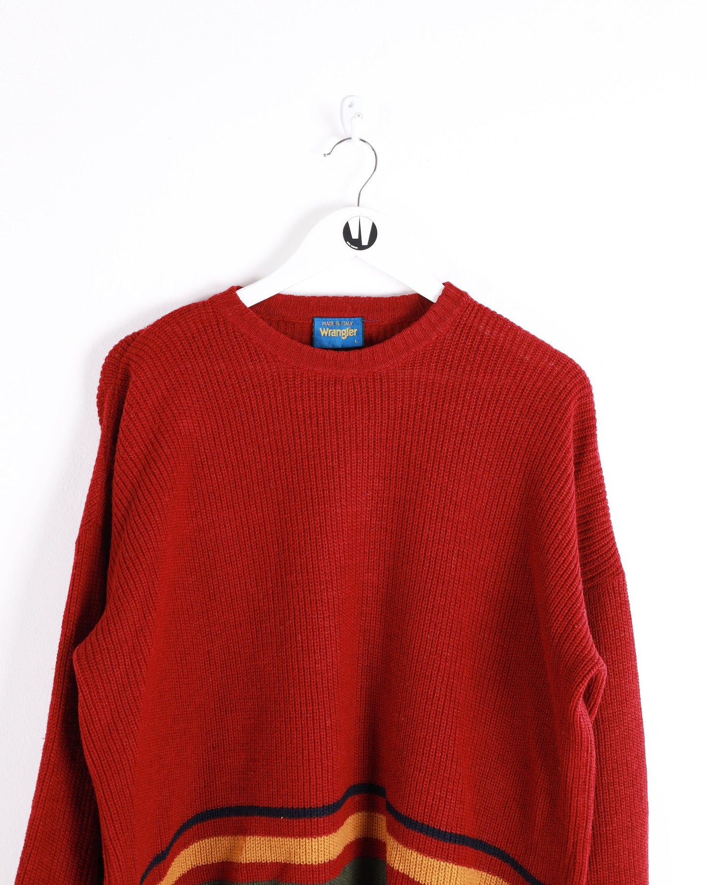 Maglione Wrangler in lana lavorato a maglia Rosso