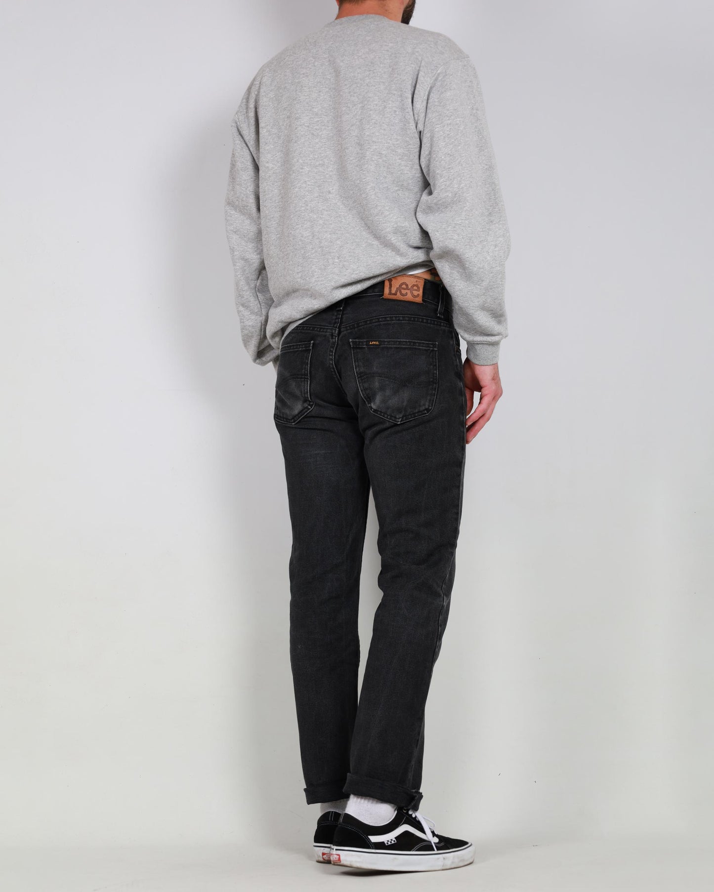 Jeans Lee Seattle in denim dal taglio dritto, lavati, neri W31