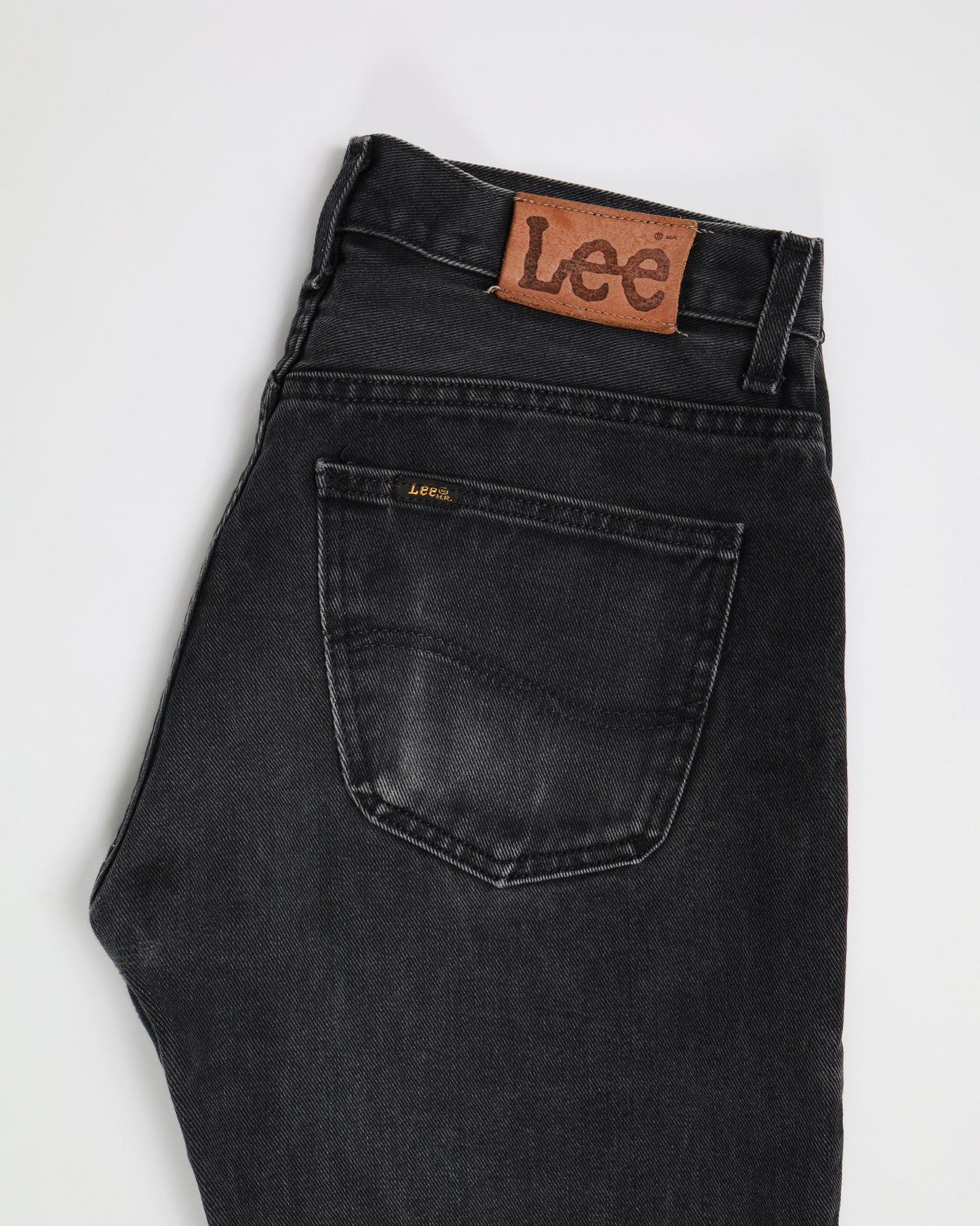 Straight Fit Lee Seattle Denim Jeans Washed Black W31