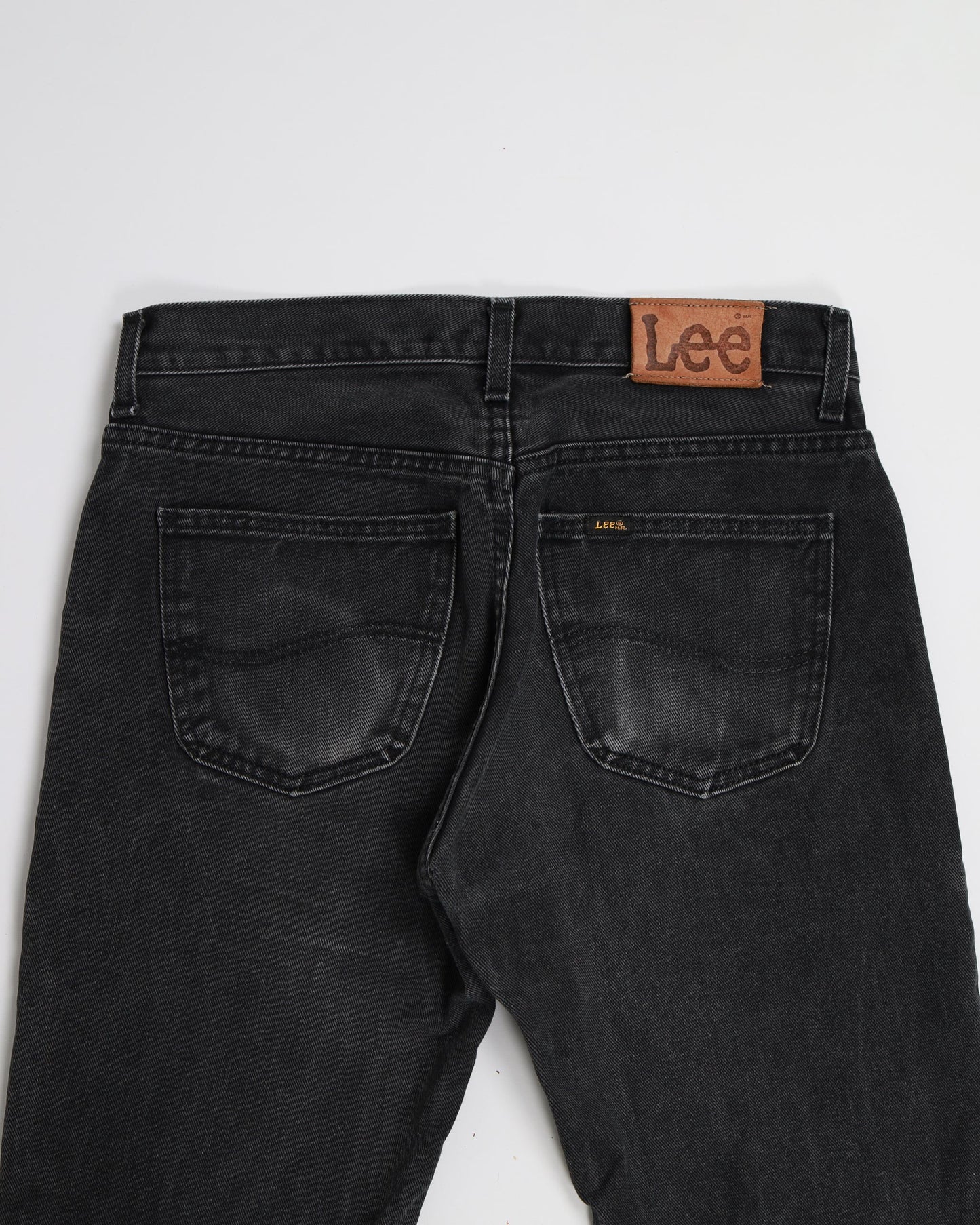 Straight Fit Lee Seattle Denim Jeans Washed Black W31