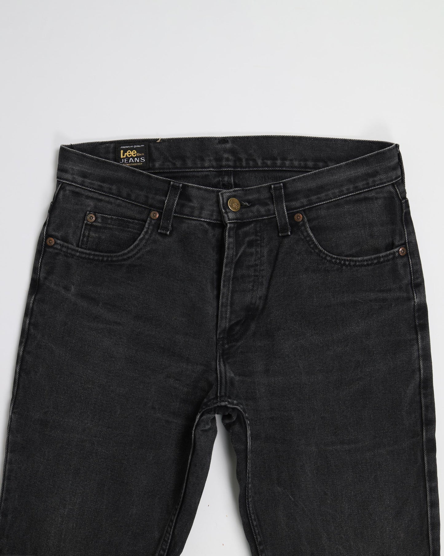 Jeans Lee Seattle in denim dal taglio dritto, lavati, neri W31